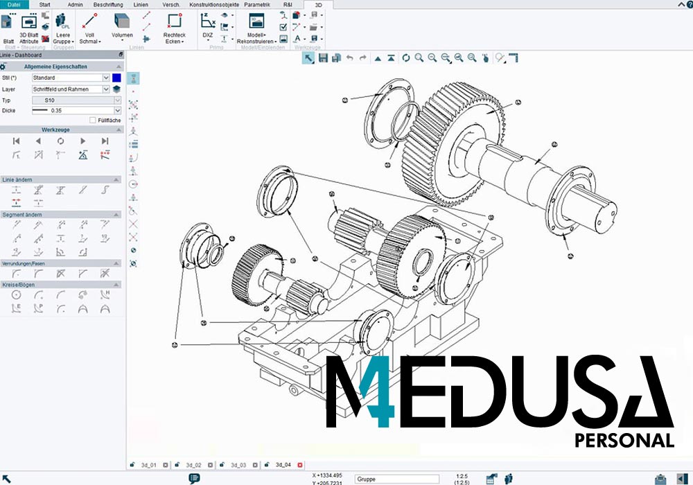 MEDUSA4 Personal è un software CAD che può essere utilizzato in modo economico dagli artigiani