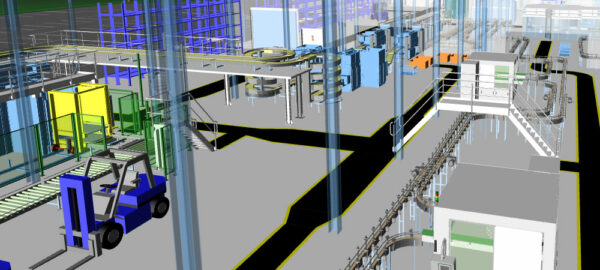 progettazione di fabbriche in 3D
