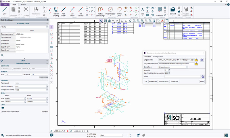 M4 ISO FX Software per l'isometria delle condotte