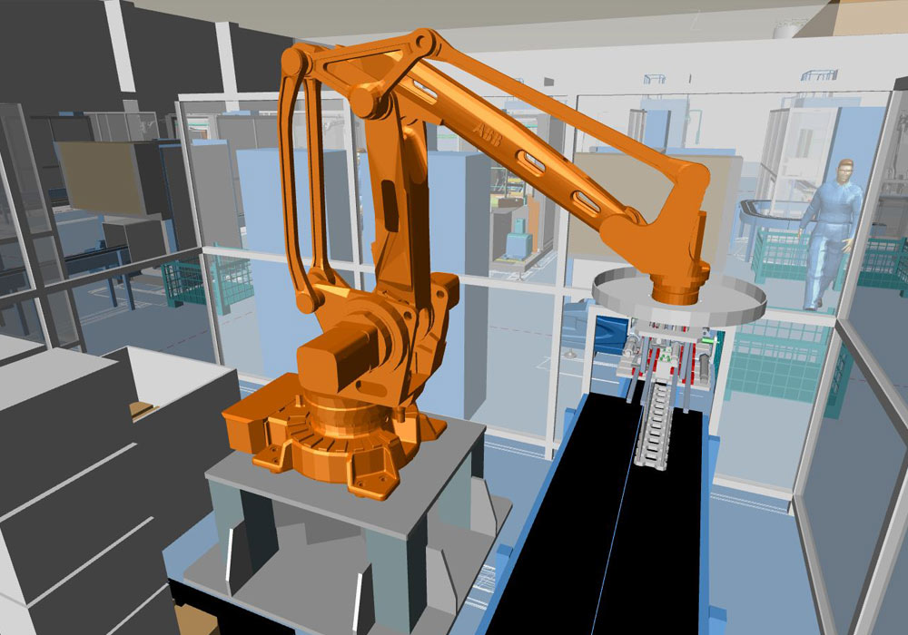 Installazione di un macchinario in 3D con M4 PLANT