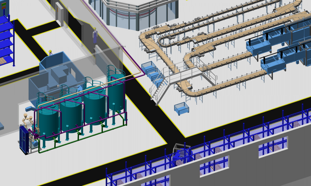 M4 PLANT - Anlagenbau und Fabrikplanung Software Fabrikplanung Software 3D-Planung